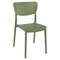 Luxury Commercial Living 33" Olive Green Stackable Patio Dining Chair